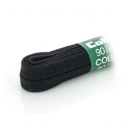 Плоски връзки за обувки 90 см COLLONIL черни - 9524-000