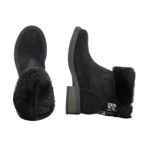 Women`s Flat Ankle Boots CARLO FABIANI-330-black192
