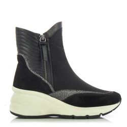 Women`s Sports Ankle Boots CARLO FABIANI-23901 BLACK COMBI