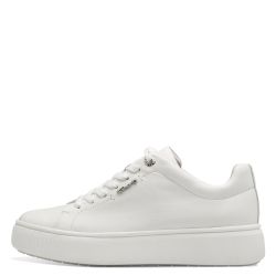 Woman`s Sneakers TAMARIS-1-23736-42-117  WHITE LEATHER