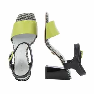 Дамски Сандали На Ток  DONNA ITALIANA - 10156-619-755 MESTICO FERRARA CITRON MC