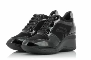 Дамски спортни обувки на платформа GEOX - d6475b-blackaw17