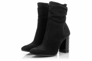 Дамски боти на ток VERONELLA - 1738-black192