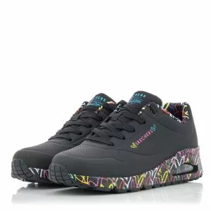 Дамски Сникърс  SKECHERS - 155506 BBK UNO - LOVING LOVE