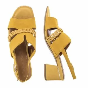 Woman`s Heeled Sandals TAMARIS-1-1-28341-20 663  SUN SUEDE