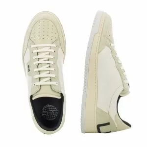 Men`s Skeakers CESARE PACIOTTI 4US-DEEP-2004 -VELOUR BIANCO/NAPPA ECRU