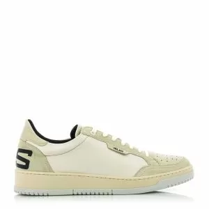 Men`s Skeakers CESARE PACIOTTI 4US-DEEP-2004 -VELOUR BIANCO/NAPPA ECRU