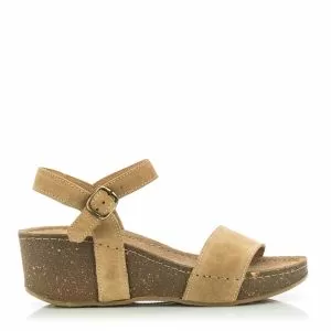 Дамски Сандали На Платформа  COCONUT - 184.1989  TAN SUED