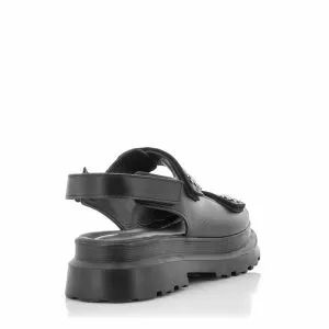 Дамски Равни Сандали  CARLO FABIANI - 182.018  R08 BLACK