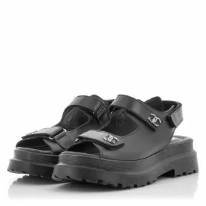Дамски Равни Сандали  CARLO FABIANI - 182.018  R08 BLACK