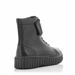 Дамски Равни Боти  CLARKS - 26173870 TORHILL RISE BLACK LEATHER
