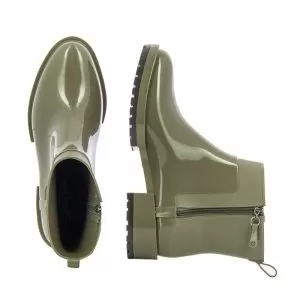 Women`s Rubber Boots PETITE JOLIE-PJ6649 J-LASTIC  OLIVE/BLACK