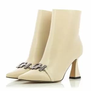 Women`s Boots On QUEEN HELENA-K3277  BEIGE PU