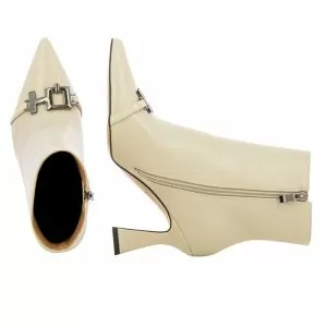 Women`s Boots On QUEEN HELENA-K3277  BEIGE PU