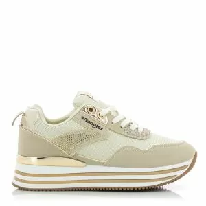 Women`s Sneakers WRANGLER-WL32720S -BEIGE
