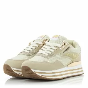 Women`s Sneakers WRANGLER-WL32720S -BEIGE
