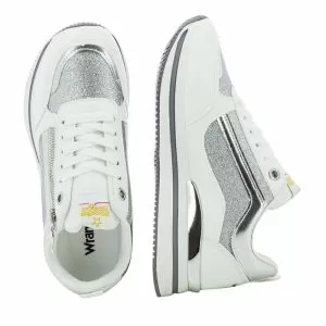 Women`s Sneakers WRANGLER-WL32730S -WHITE