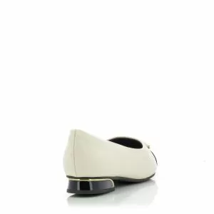 Балерини  PICCADILLY - 279025-2 OFF WHITE/PRETO