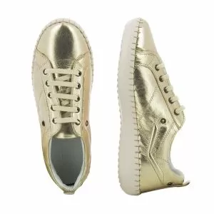 Women`s Daily VENEZIA-030-165-1518 LEATHER METALIC GOLD