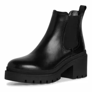 Дамски Боти На Ток TAMARIS - 1-25459-41-003  BLACK LEATHER