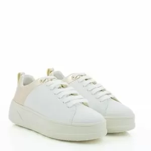 Womwn`s Sneakers GEOX-D46WVB D SPHERICA WHITE/LT GOLD