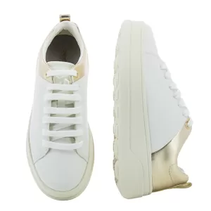 Womwn`s Sneakers GEOX-D46WVB D SPHERICA WHITE/LT GOLD