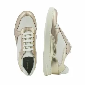Womwn`s Sneakers GEOX-D551BC D JAYSEN WHITE/CHAMPAGNE