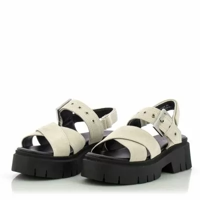 Дамски Равни Сандали  HUGO - 50541753 KRIS SANDAL BKSD NATURAL
