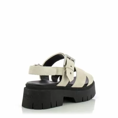 Дамски Равни Сандали  HUGO - 50541753 KRIS SANDAL BKSD NATURAL