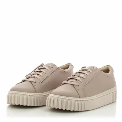 Дамски Сникърс CLARKS - 26181209 MAYHILL WALK LIGHT PINK LEA