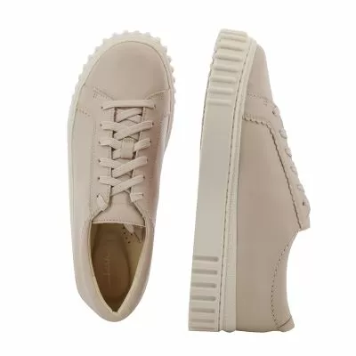 Дамски Сникърс CLARKS - 26181209 MAYHILL WALK LIGHT PINK LEA