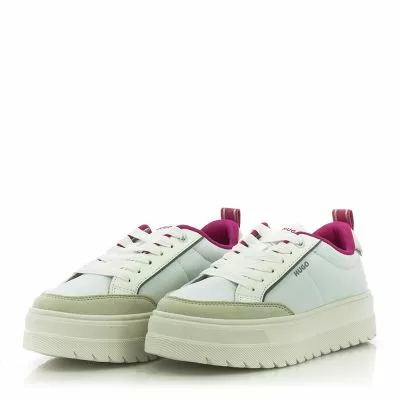 Дамски Сникърс HUGO - 50536343 LYSSA TENN NYSDPU OPEN WHITE