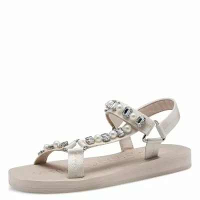 Дамски Равни Сандали  TAMARIS - 1-28269-44-484 IVORY GLAM