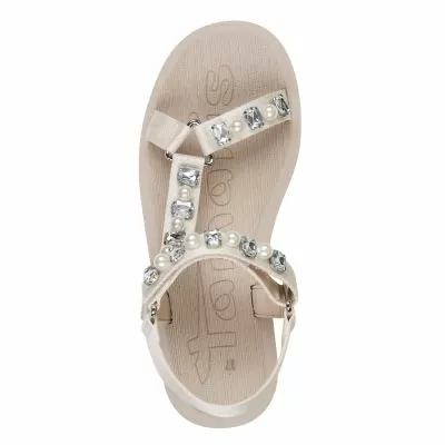 Дамски Равни Сандали  TAMARIS - 1-28269-44-484 IVORY GLAM