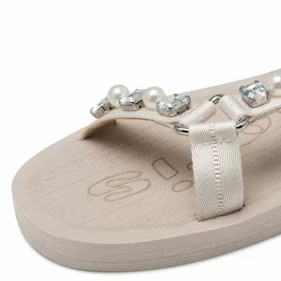 Дамски Равни Сандали  TAMARIS - 1-28269-44-484 IVORY GLAM
