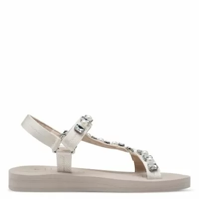 Дамски Равни Сандали  TAMARIS - 1-28269-44-484 IVORY GLAM