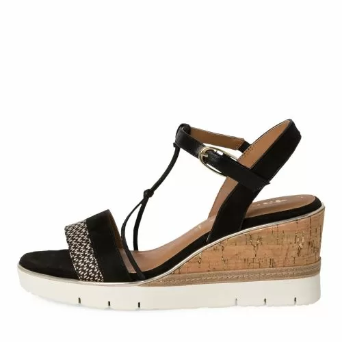 Women`s Sandals On Platform TAMARIS-1-28361-42-098 BLACK COMB