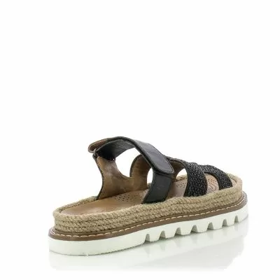 Дамски Равни Чехли CARLO FABIANI-229-122 BLACK/BEIGE