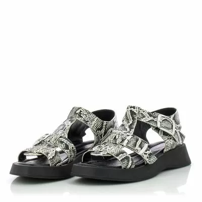 Дамски Сандали На Платформа CARLO FABIANI-252-35200 BLACK/WHITE