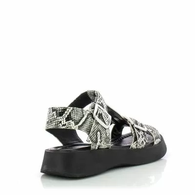 Дамски Сандали На Платформа CARLO FABIANI-252-35200 BLACK/WHITE