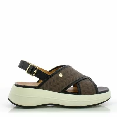Дамски Сандали На Платформа GEOX-D550VB D SPHERICA ECUB-3 S BROWN/BLACK