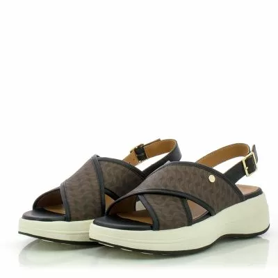 Дамски Сандали На Платформа GEOX-D550VB D SPHERICA ECUB-3 S BROWN/BLACK