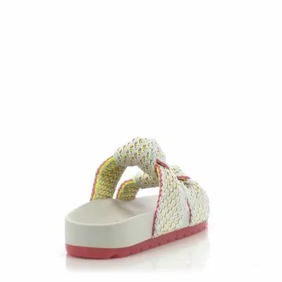 Дамски Плажни Чехли PETITE JOLIE - PJ7315 KNIT FLAT OFF WHITE