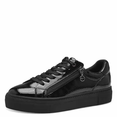 Woman`s Sneakers TAMARIS-1-23313-41-018 BLACK PATENT