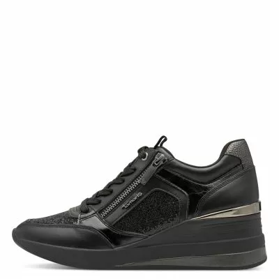 Woman`s Sneakers TAMARIS-1-23703-41-098 BLACK COMB