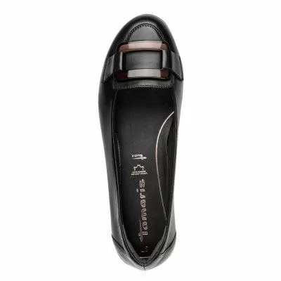 Балерини  TAMARIS - 1-22170-45-003 BLACK LEATHER