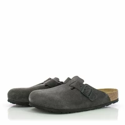Мъжки Ежедневни Чехли BIRKENSTOCK - 1028602 BOSTON VELVET GREY