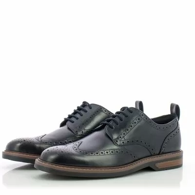 Мъжки Ежедневни CLARKS - 26178471 ALDWIN LIMIT NAVY LEATHER