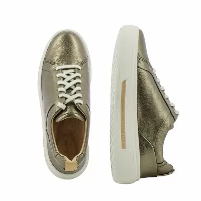 Дамски Сникърс CLARKS - 26178843 HOLLYHOCK WALK METALLIC