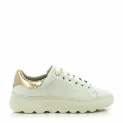 Дамски Сникърс GEOX - D45TCD D SPHERICA WHITE/LT GOLD